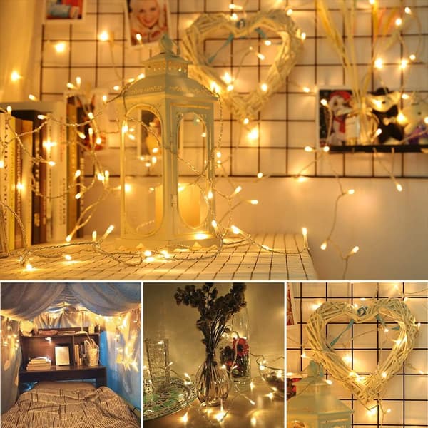 Varmvit 10M 100 LED Inomhus Jul Sagoslinga