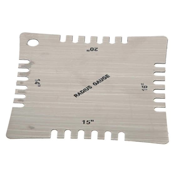 Guitar Notched Radius Gaus til måling af gribebrætsradius, pakke med 4 stk.