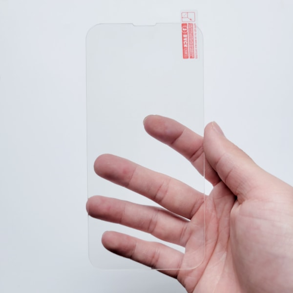 Passar för iPhone13 härdat glas, Apple 13 högupplöst högtransparens 2.5D anti-repor skärmskydd, linsfilm (stor slitsad vit fil