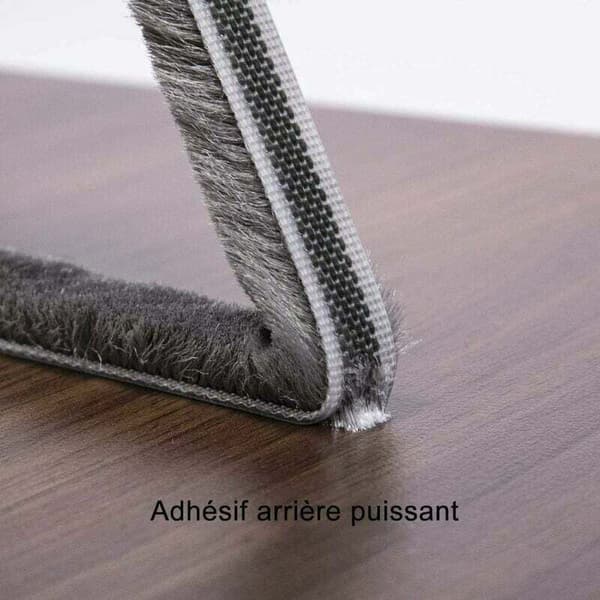 Klæbemiddel til skydedørsgarderobe, isolerende mod kulde og støv, længde 10m x 5mm x 9mm, grå farve.