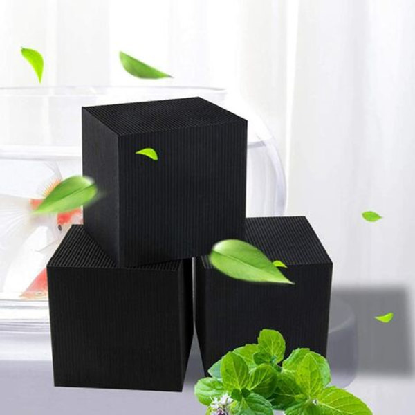Akvarium Øko-vennlig Filter - Aktivt Kull Vannrensingskube - Filtrering og Absorpsjon - Aktivt Kull C