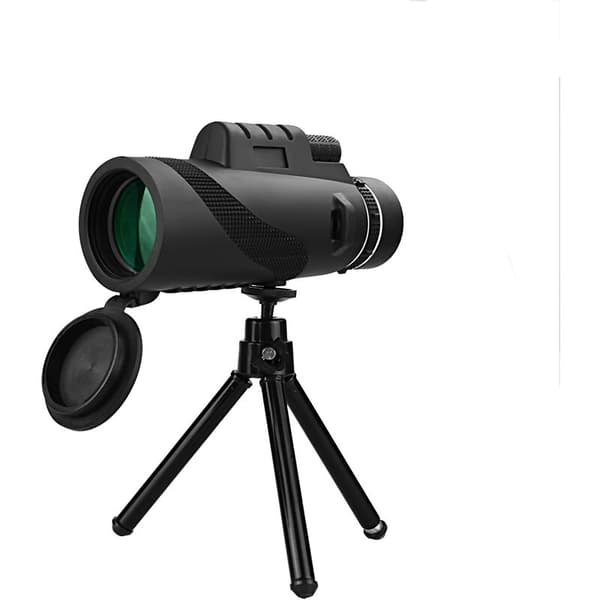 Kompakt 40x60 HD-kikkert monokulær, høyeffektskikkert, 10-12x zoomteleskop, dag- og nattsyn, dobbeltfokusprisme, for C