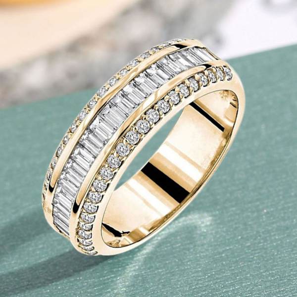 Mode Fidget Ring med Rhinestone Indlæg, All Match Smykker, Kvinders Finger Ring til Daglig Brug US 11