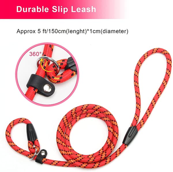 Coolrunner 2 stk. Holdbar Hund Sliptov Leash, 5 FT Hundetræning