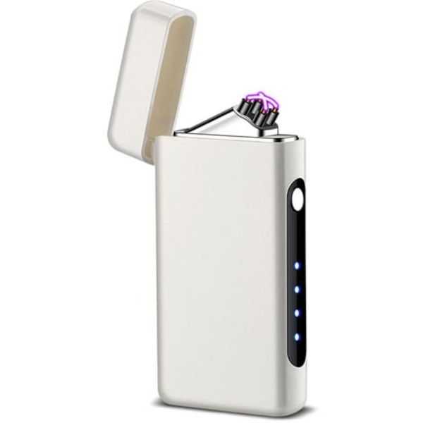 Elektrisk lighter USB oppladbar bue lighter plasma lighter vindtett dobbel bue flammefri lighter oppladbar lighter