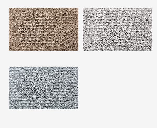 Fortykket chenille gulvmåtte til skridsikker absorberende fodmåtte, B19,