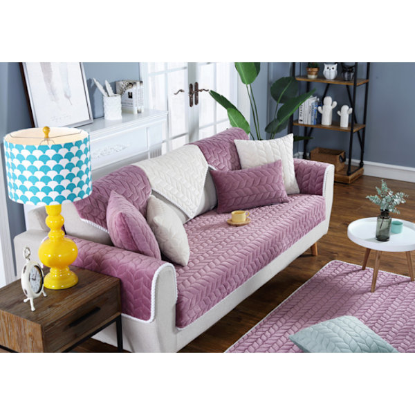 Moderne minimalistisk sofa pude, behagelig blød sofa pudebetræk (Lilla, 70*150)