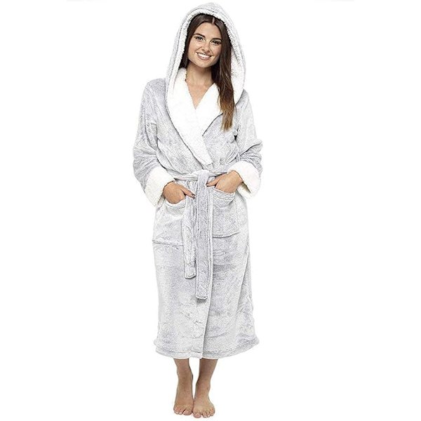 Fleece Morgonrock för Dam D(L)