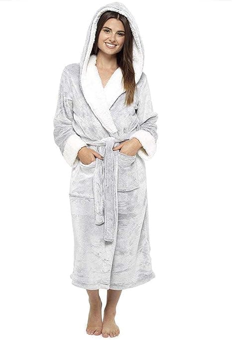 Naisten fleece-kylpytakki D (L)