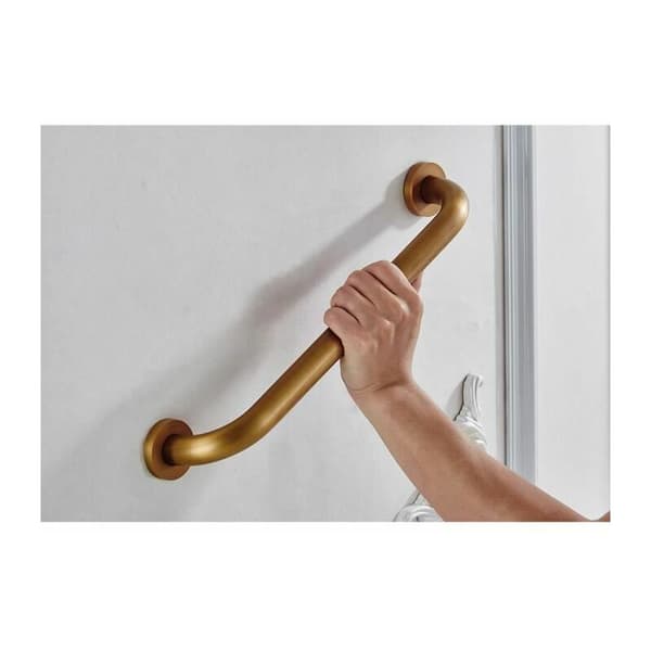 Gullfarget badekar sikkerhetshåndtak for eldre (50 cm / 20 tommer gullhåndtak) egnet for dusj