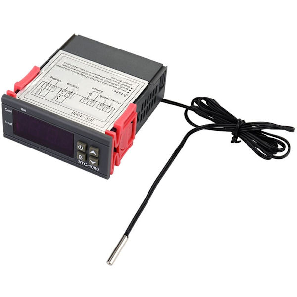 Elektronisk Digital Mikroskop Computer Temperaturregulator Switch Akvarium Udklækning (12V)