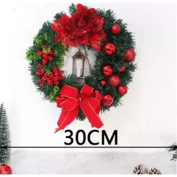 30CM joulukranssi koristeluun, huoneeseen, kulta
