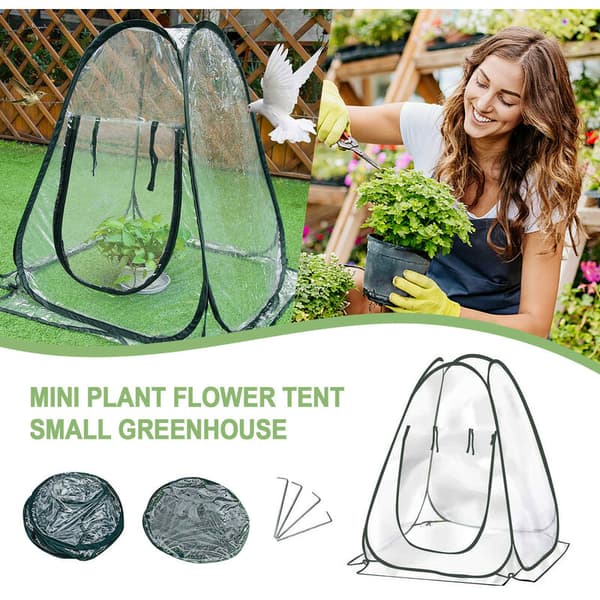 Mini drivhus plante overvintring telt vinterbeskyttelse drivhus