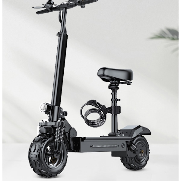 Cykel lås, lås, cykel lås med kode, bærbar stålkæde lås (PL-M6 (kæde lås med 5 cifret kode))