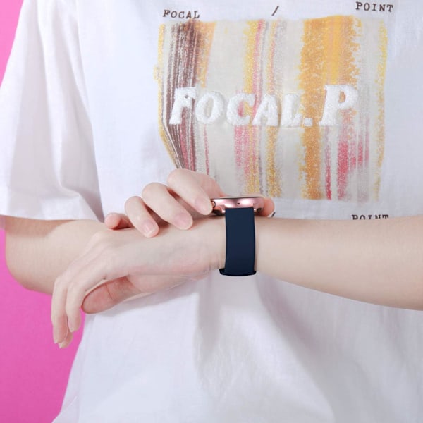 Rem til Samsung Galaxy Watch Active / Active2 40mm / 44mm, 20mm bløde silikone-erstatningsremme kompatibel med Samsung Galaxy Watch 42