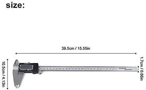 Digital Micrometer Ltd Digital Skjutmått 300mm 12\" Stor LCD-Display, Väska Ingår