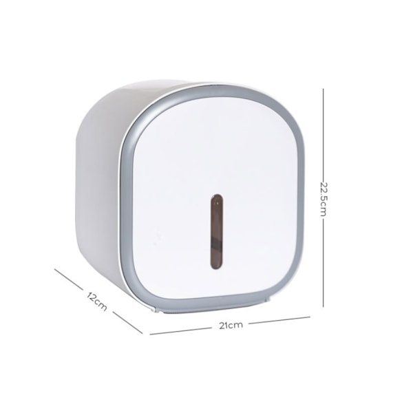 Reikäinen wc-paperilaatikko, wc-paperin säilytykseen (sitruunankeltainen)