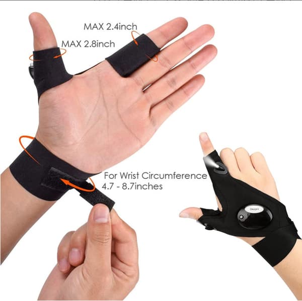LED-Handskar, Handskar med Ljus, Fars Dag Present, Original