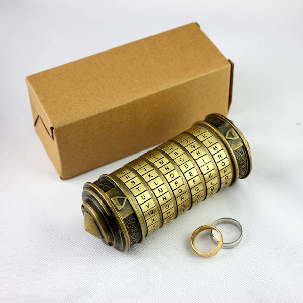 Da Vinci Code Mini Låse Puzzle Bokse med Skjulte Rum