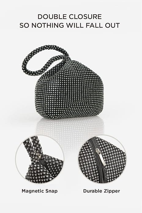 （Nior）Rhinestone Bröllopsväska Dam Exklusiv Cocktail