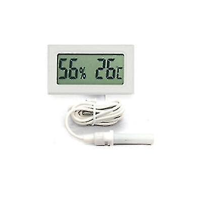 Digital Termometer Hygrometer Higrometro Miljötermometer Tpm 20 Luftfuktighetsmätare Inomhus White with Line