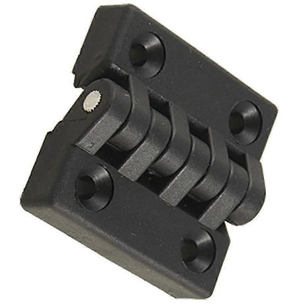 Hængsel til skabsdør, kugleleje, plast, robust, 40 x 40 mm Sort