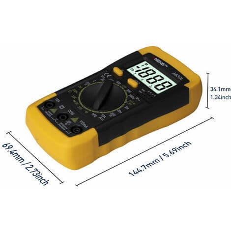 Digital LCD Multimeter, DC Tester Multimeter