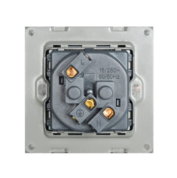 Neptune New Grounded Socket - Svart Herdet Glass
