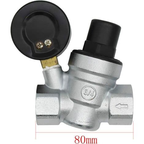 DN20 vanntrykkreduserer 3/4 tommers vanntrykkregulator med manometer