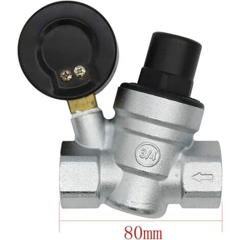 DN20 vattentrycksreducerare 3/4 tum vattentrycksregulator med manometer