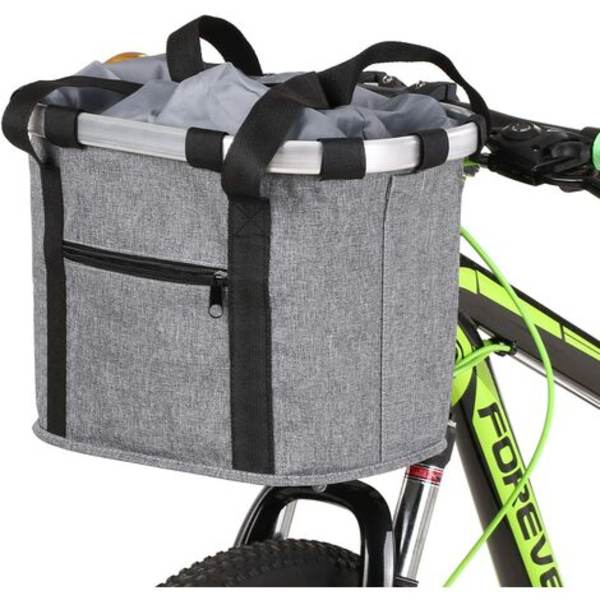 Foldbar cykelkurv til små katte og hunde - Håndtagskurv til styret - Foldbar kæledyrscykelkurv - 7 farver - 34 * 28 * 25 cm