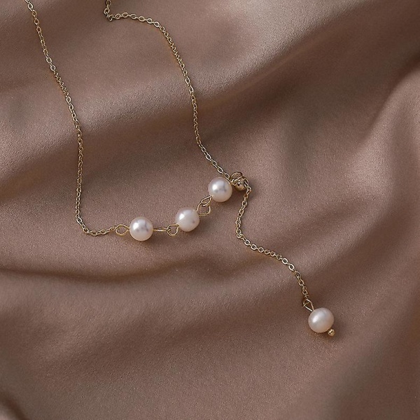 Halsband Pearl Y Style Girls&#39; Modesmycken Ac2695