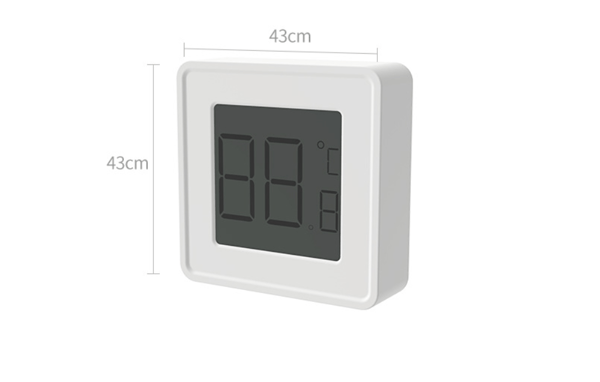 Termometer, Nøjagtigt Drivhustermometer Mini Digital Fugtmåler, Hvid,