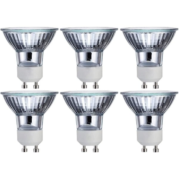 6 kpl GU10 120v 50w Mr16 -lamppu UV-lasikuvulla himmennettävä pitkäikäinen halogeenilamppu