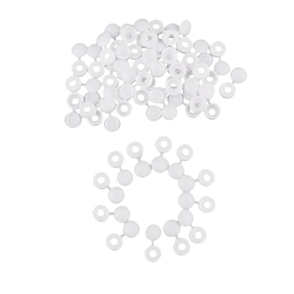 Plastisk hengselhull dekselhetter for hjemmemøbeldekorasjon hvit