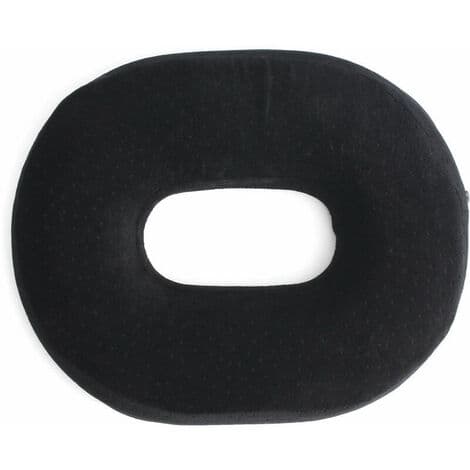 Rund skumkudde 40x32x6cm svart