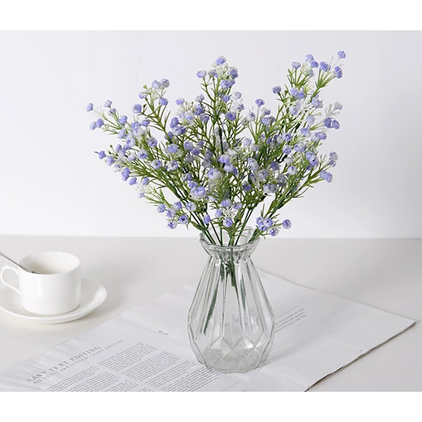 3 st blå dekorativa blommor simulering blomma,