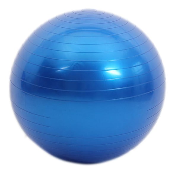Balanseball med fotpumpe, yogaball, tykk eksplosjonssikker Blue 55Cm