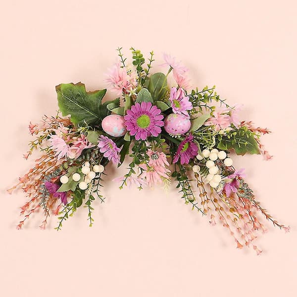 Påskdag Ägg Blomma Krans Barn Påskgåva Heminredning