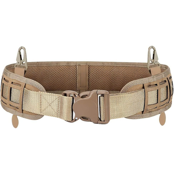 Molle Militärbälte, Justerbart Taktiskt Militärbälte med Vadderad Mesh-Foder för Skytte, Paintball, Jakt, 1000D Nylon