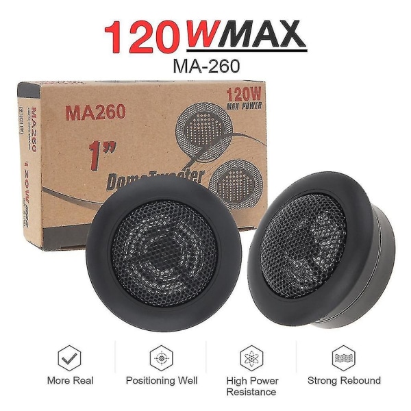 120W Koaxial Bilstereo Högtalare Set Om 2