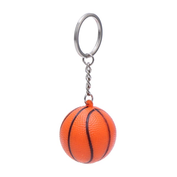 4 cm Stimuleret Basketball Nøglering Sports Nøglering Souvenir Bil Hængende Dekoration Feriegave (orange Glat Overflade)