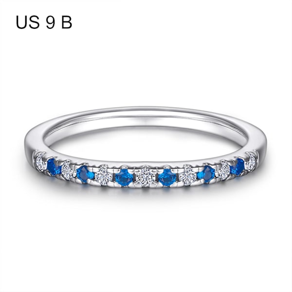 Elegant Damring i Modern Stil, Silver Effekt, Snygg Smycke för Kvinnor Platinum US 8 C