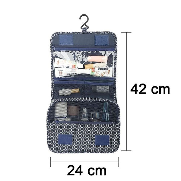 Bärbara reseförvaringsväskor Flera fickor Stor kapacitet Vikbara necessärer Organizer Utomhus- eller hemmakeup kosmetiska väskor style 3
