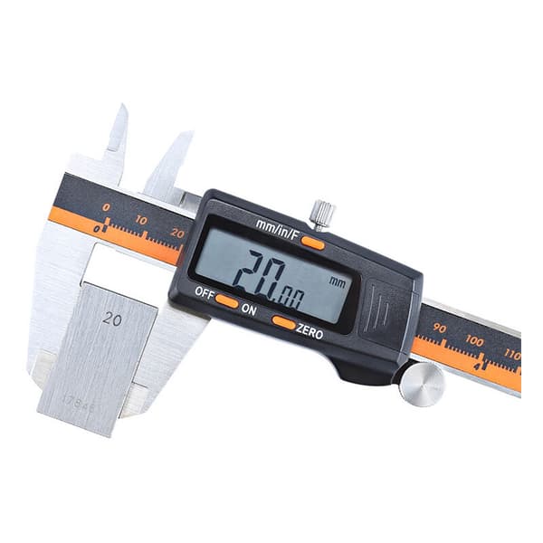 Digital caliper i rustfritt stål, LCD digital stålkaliper for verksted