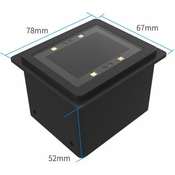 Indbygget stregkodescanner Auto-induktion 1D/2D/QR stregkodescanner Understøtter USB-forbindelse Kommandokontrol