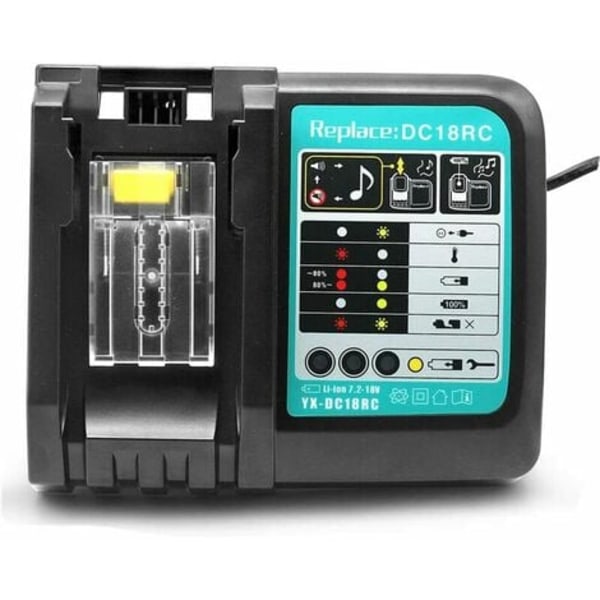 3A DC18RC erstatnings Li-Ion-oplader til Makita 14,4V~18V BL1830 BL1840 BL1850 BL1815 BL1430 LXT400 EU hurtigoplader