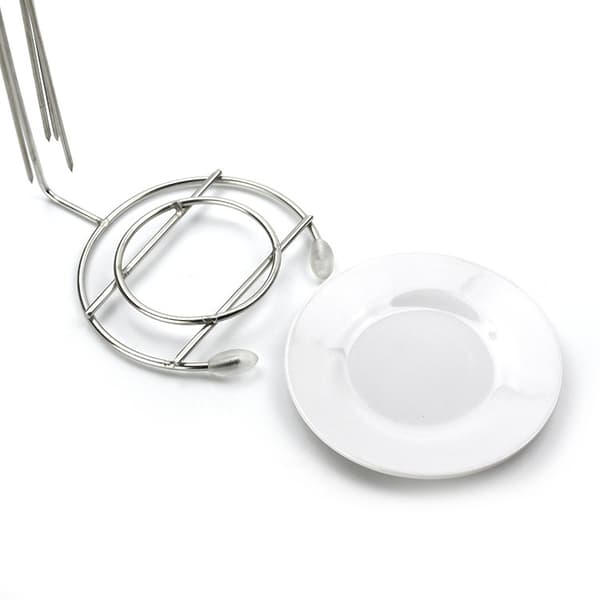 Kebabholder i rustfrit stål Robust kebabholder med 5 spyd