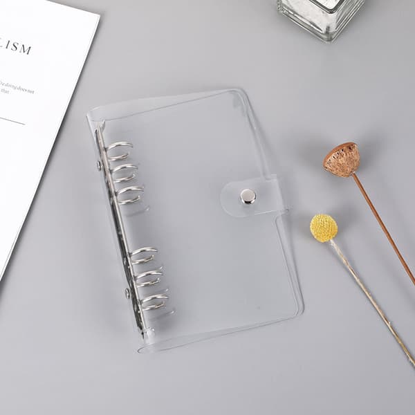 Transparent blød PVC-bindbeskyttelsescover til notesbog 6
