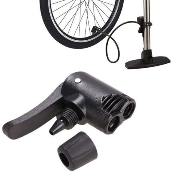 2 st dubbelhuvud luftpumpventiladapter, universal cykelcykelpumptillbehör Uppblåsbar däckventil för Presta och Schrader